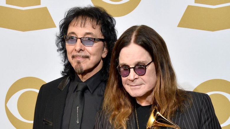 Tony Iommi and Ozzy Osbourne on the Grammys red carpet