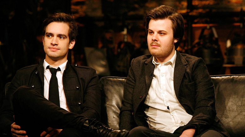 Brendon Urie Spencer Smith sitting together