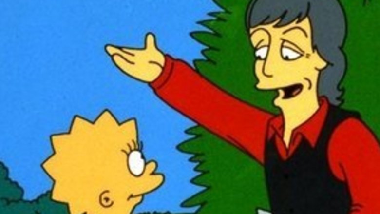 Lisa Simpson and Paul McCartney cartoon Simpsons