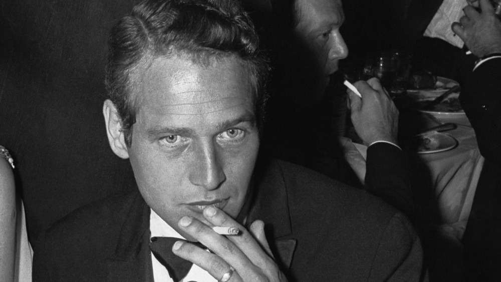 Paul Newman smoking cigarette 