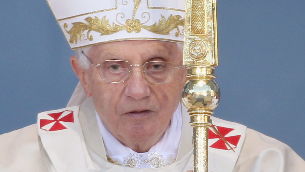 Pope Benedict at Mass