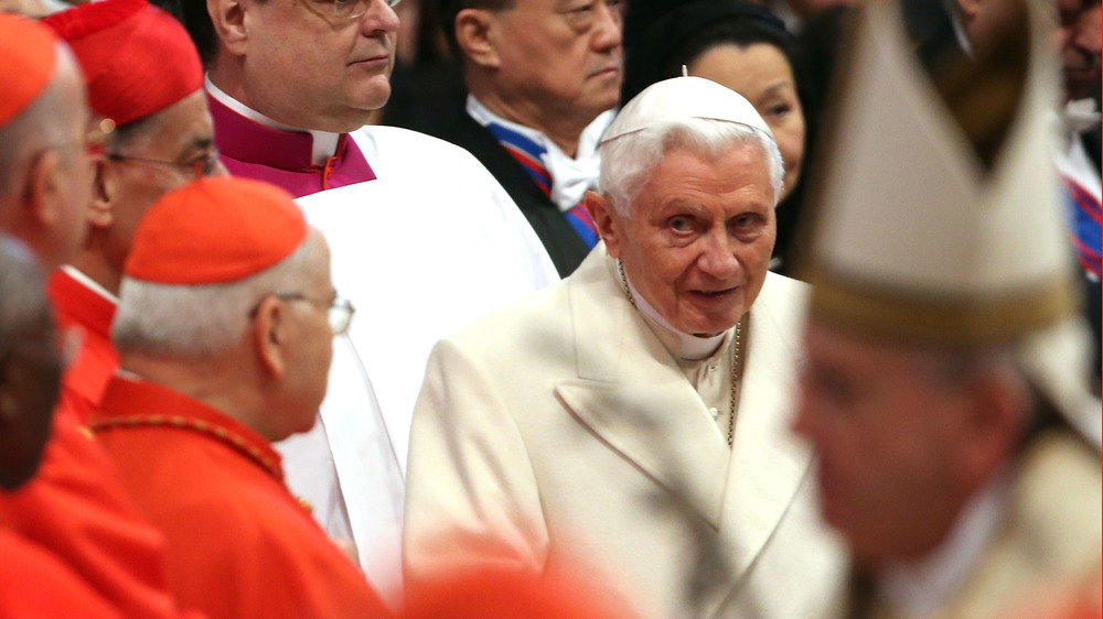 Pope Benedict XVI at ceremony