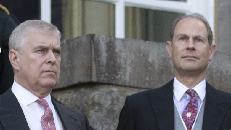 Princes Andrew and Edward at Windsor