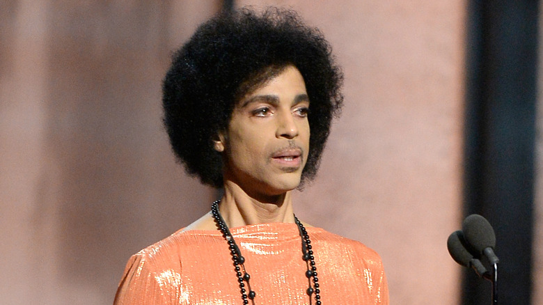 Prince at the Grammys in 2014