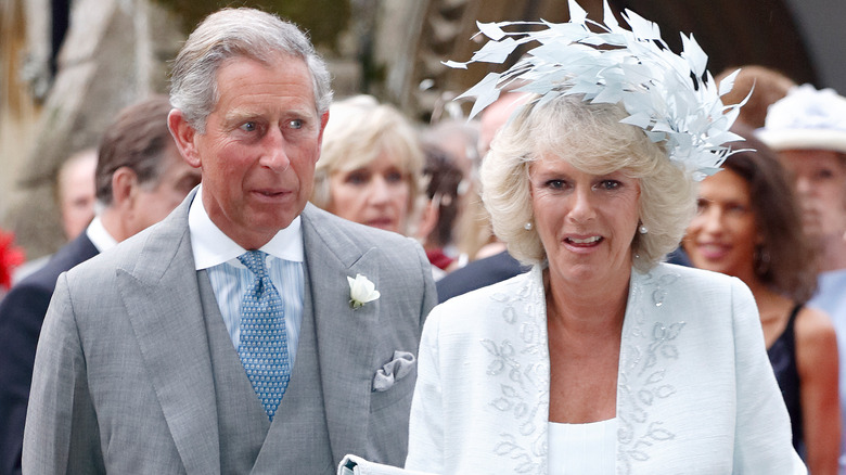 Charles and Camilla looking surprised