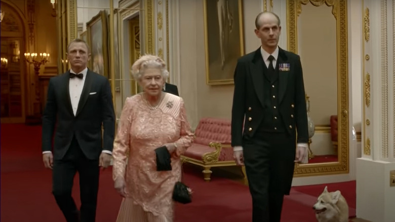 Queen Elizabeth and Daniel Craig in 2012