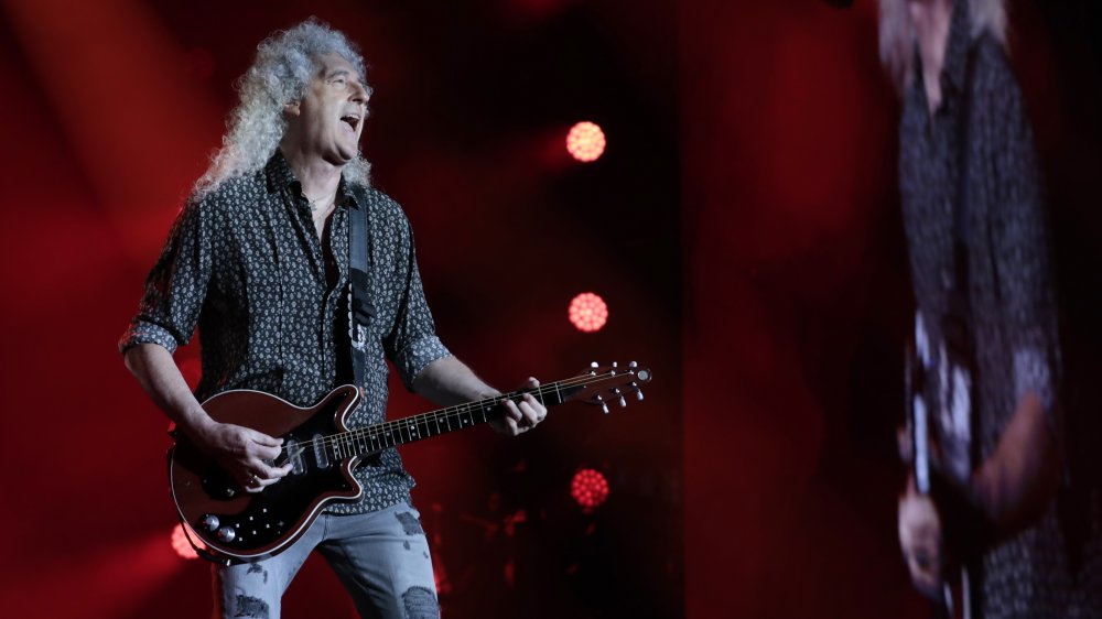 Brian May on stage in 2020