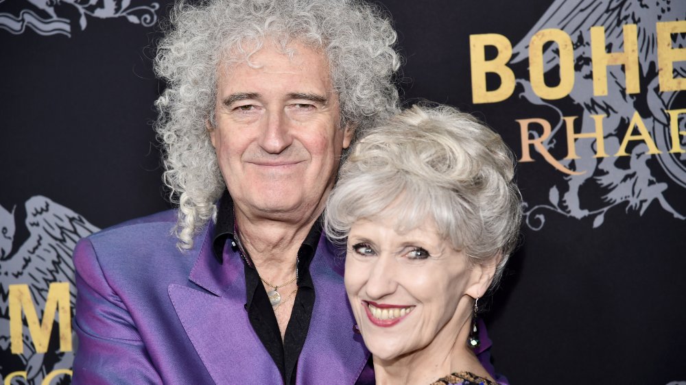 Brian May and Anita Dobson in 2019