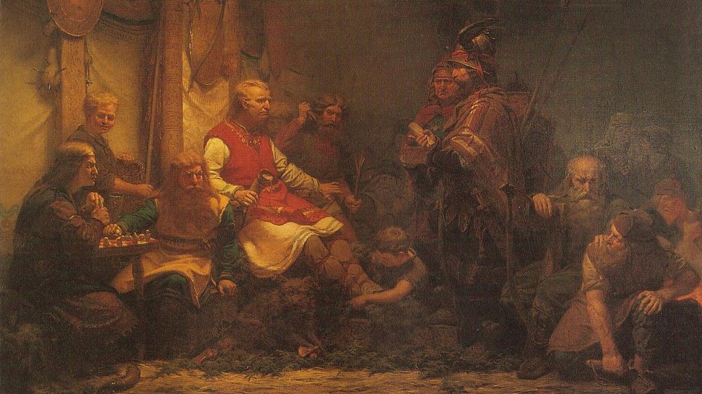 Ragnars sons meet with Aelle's messengers