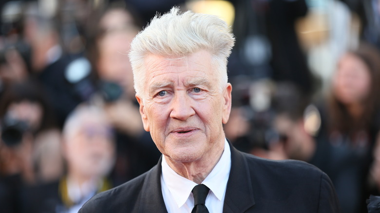 David Lynch in a suit