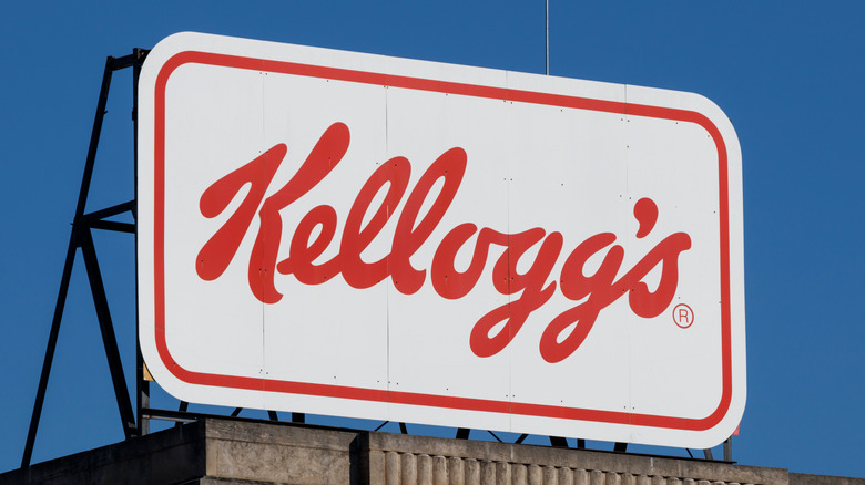 Kellogg's logo on large sign