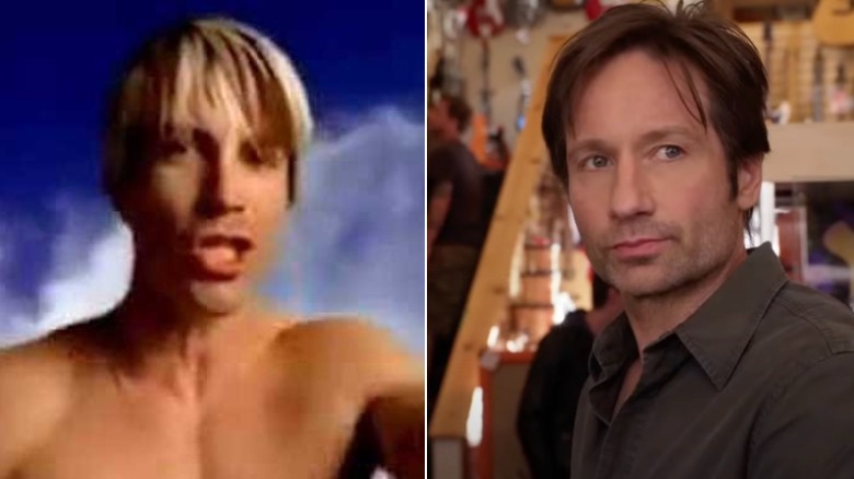 Anthony Kiedis in "Californication" video / David Duchovny in Californication TV show