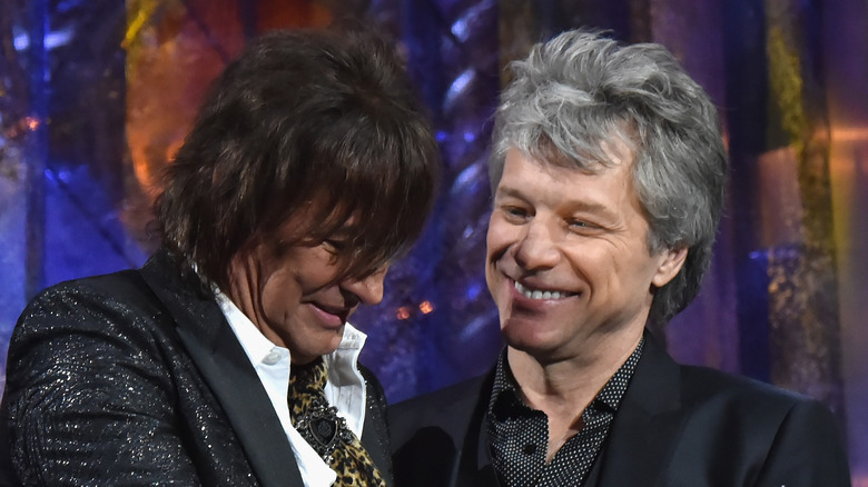 Richie Sambora and Jon Bon Jovi close-up