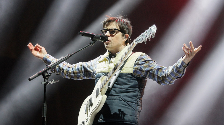 Rivers Cuomo onstage