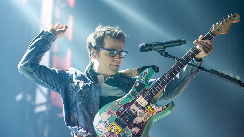 Rivers Cuomo onstage