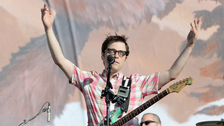 Rivers Cuomo onstage