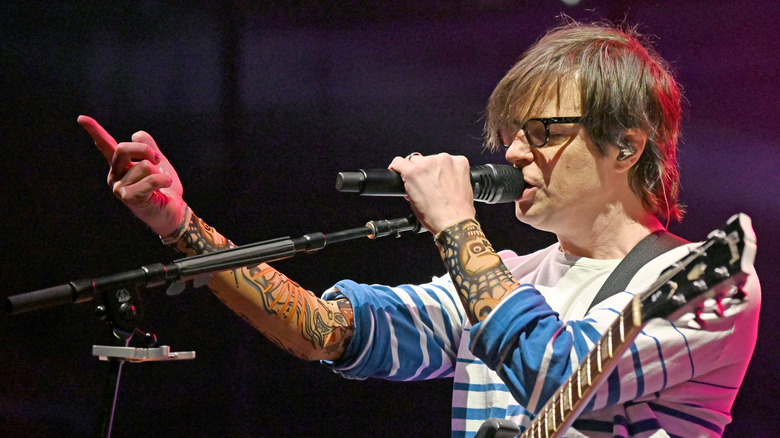 Rivers Cuomo onstage