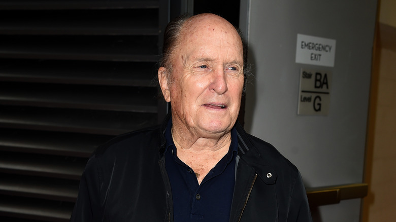 Robert Duvall black jacket looking to the side