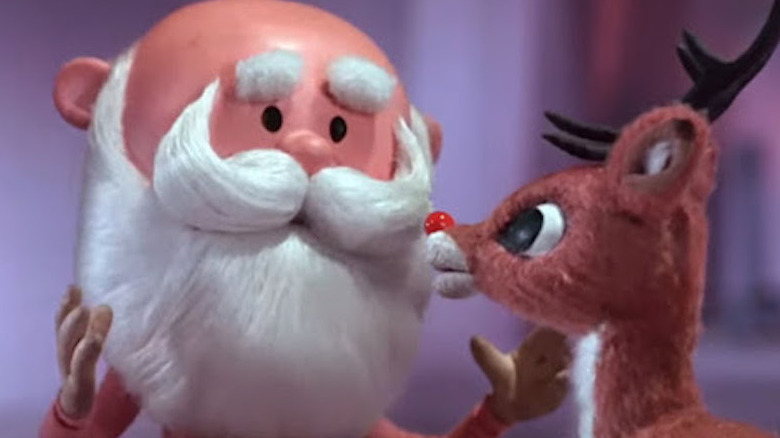 Rudolph and Santa from Rudolph the Red-Nosed Reindeer TV special