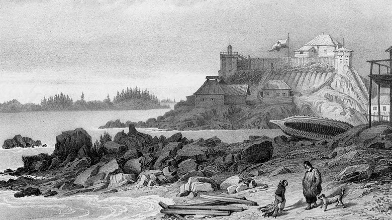 Old Sitka fort, 1827