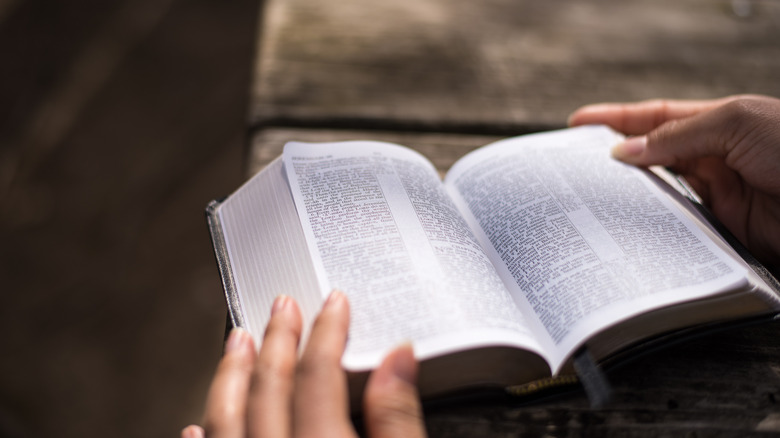 hands holding the Bible