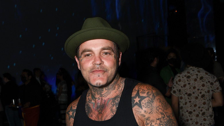 Shifty Shellshock wearing a hat