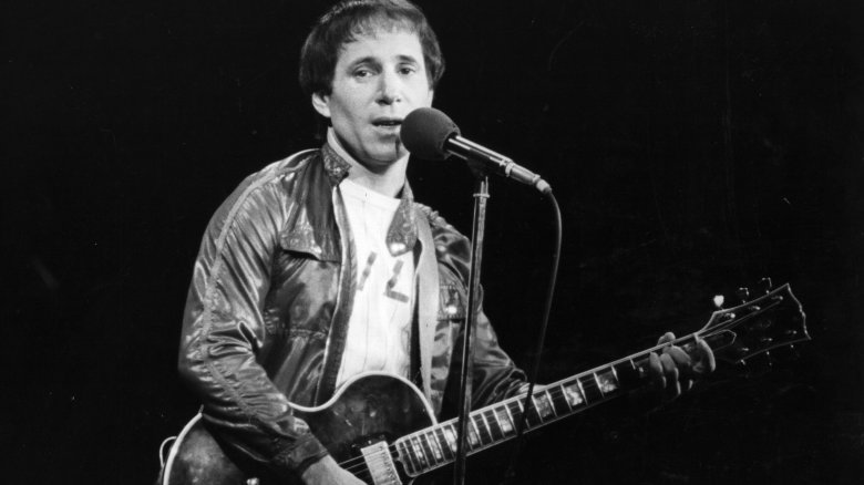 Paul Simon at mic