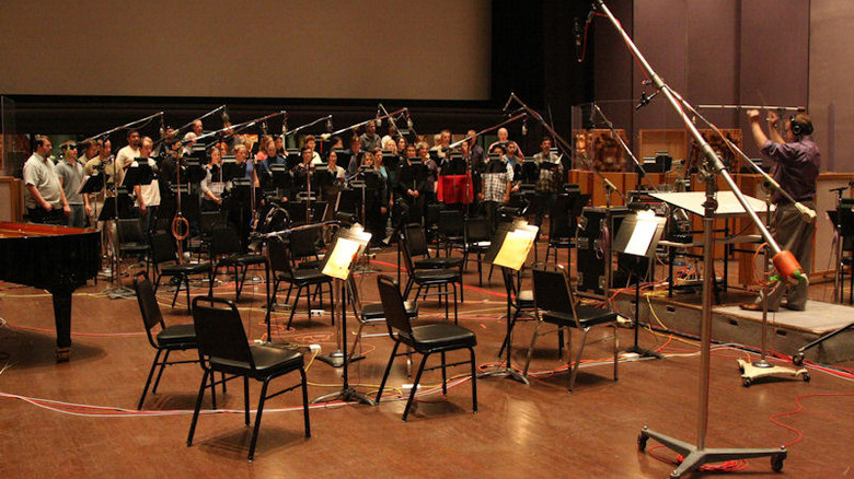 Choir performing at Skywalker Sound