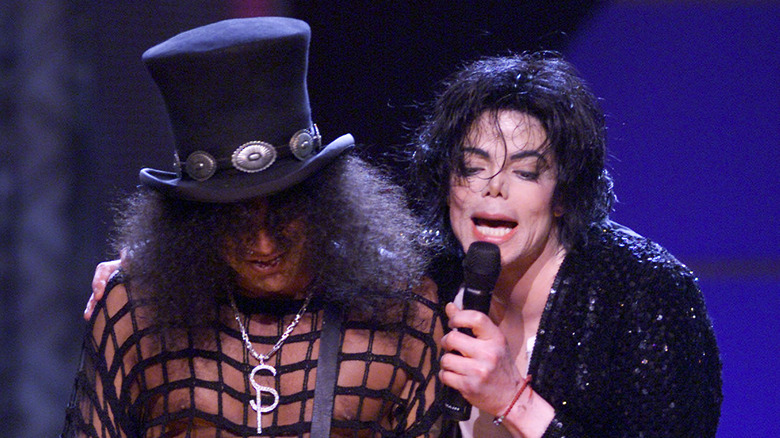 Michael Jackson with Slash