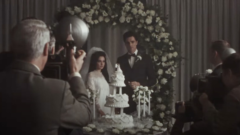 Elvis and Priscilla marry scene