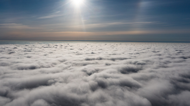 The Sun above the clouds.