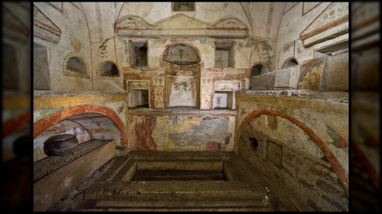 Roman tomb near the alleged site of St Peter's tomb.