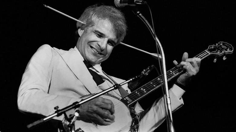 Steve Martin playing the banjo on stage 1978