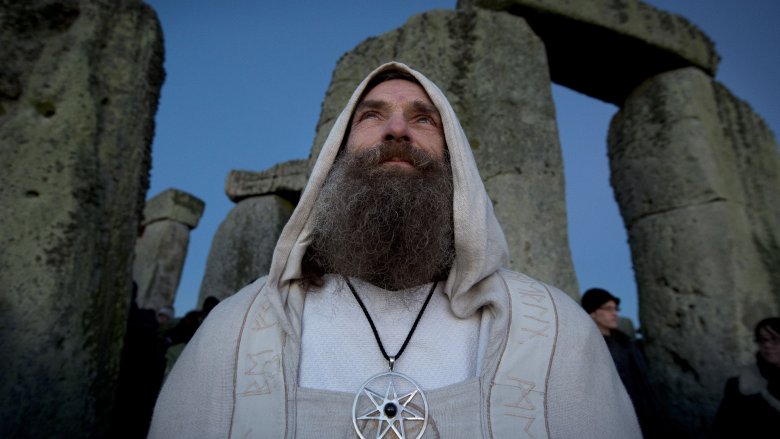 Stonehenge visitor