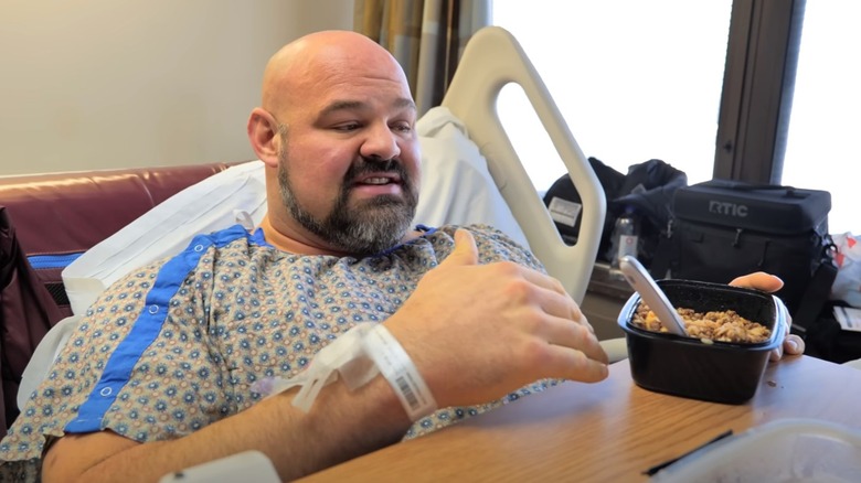 Brian Shaw in the hospital