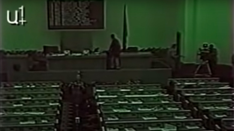 Footage of 1999 Armenian parliament shooting