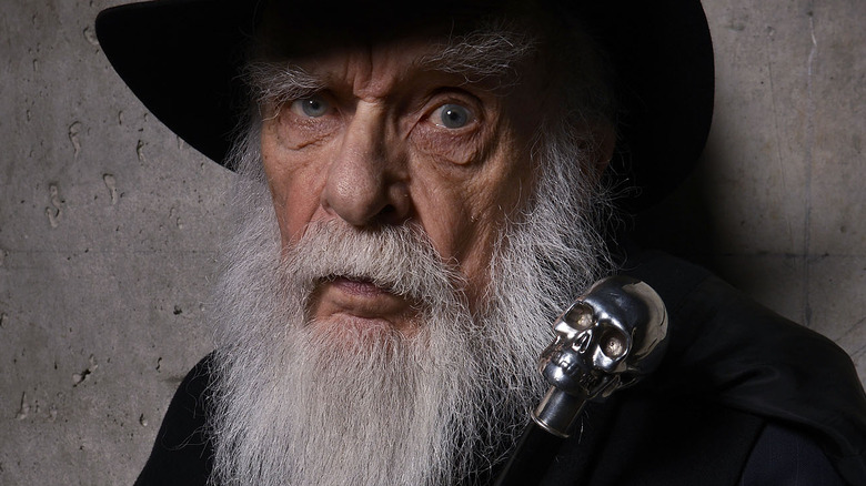 James Randi skull cane