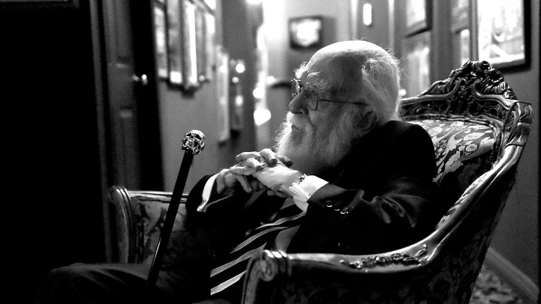 James Randi sat in armchair