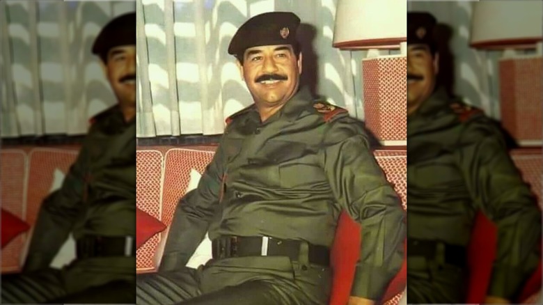 saddam hussein in uniform