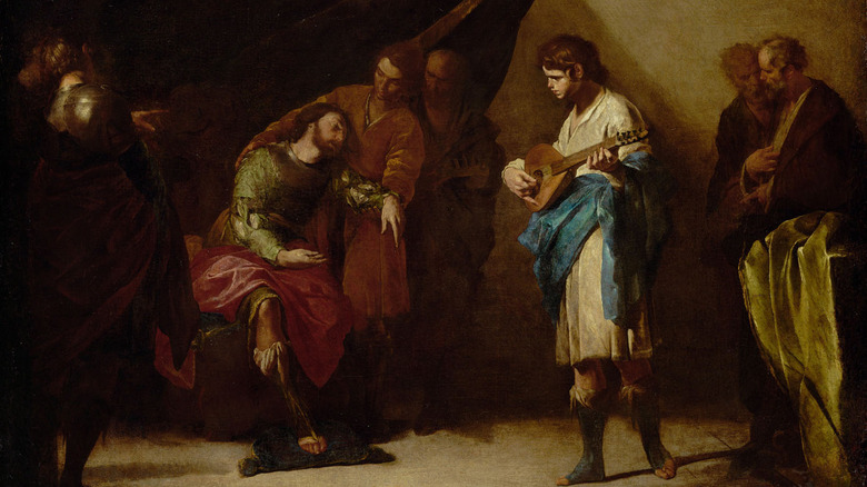 david plays for king saul