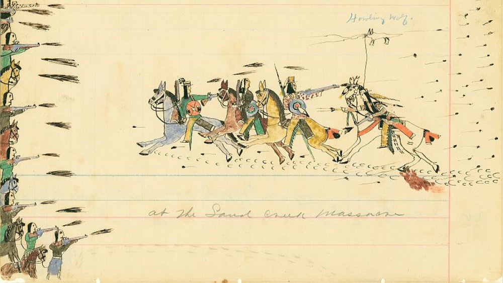 Sand Creek Massacre, by Cheyenne artist and eyewitness Howling Wolf