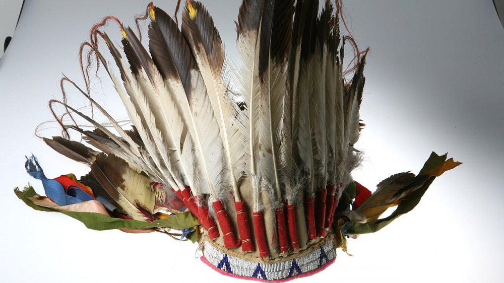 Cheyenne war bonnet headdress, from 1880-1890