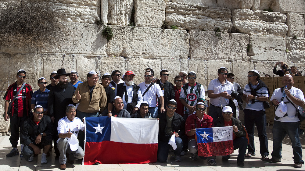 The Chilean miners in Israel