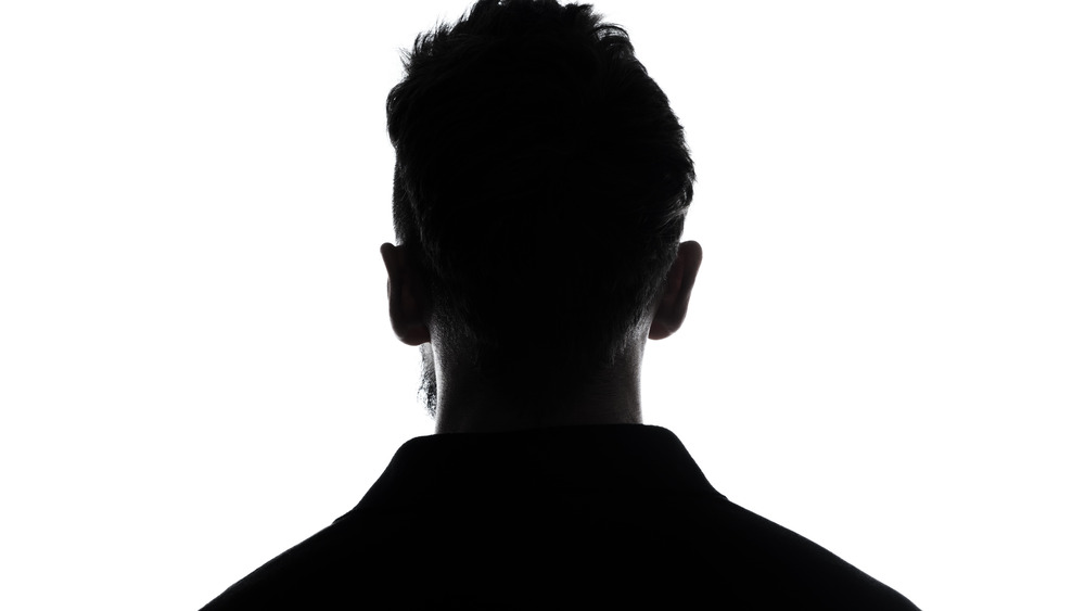 Man's silhouette from behind