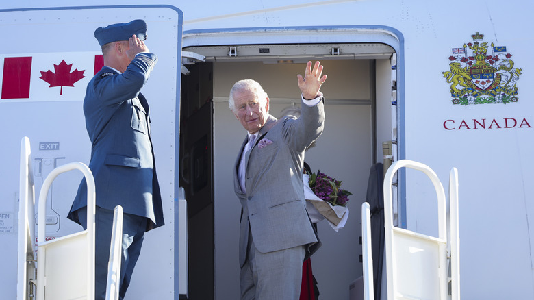 King Charles III airplane canada