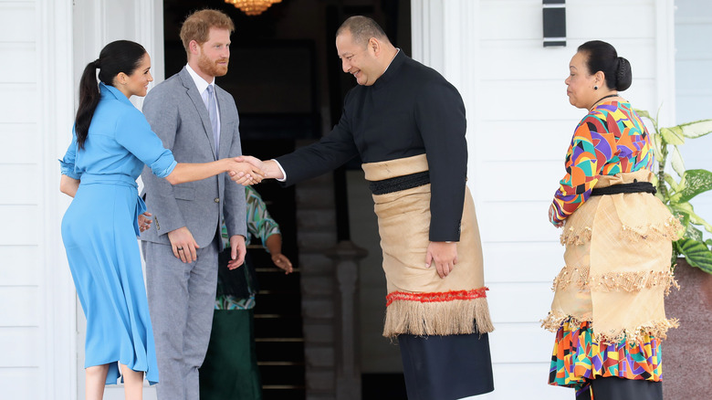 Harry, Meghan, king of Tonga