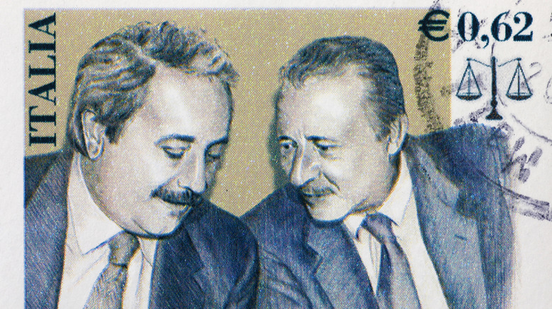 Giovanni Falcone and Aldo Borsellino stamp