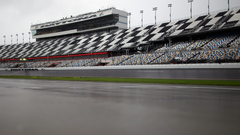 Empty grandstands at the Daytona 500 in 2012