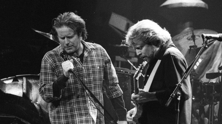 Don Henley and Don Felder of the Eagles performing together