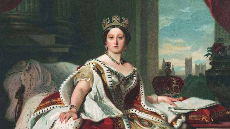 Painting of a young Queen Victoria